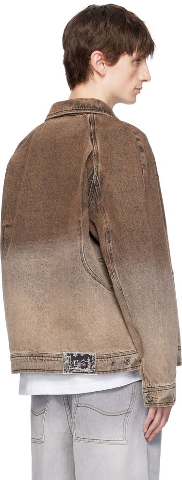Bunda Dime Dime Gradient Denim Jacket Hnedá | DIMESP253BRW, 2