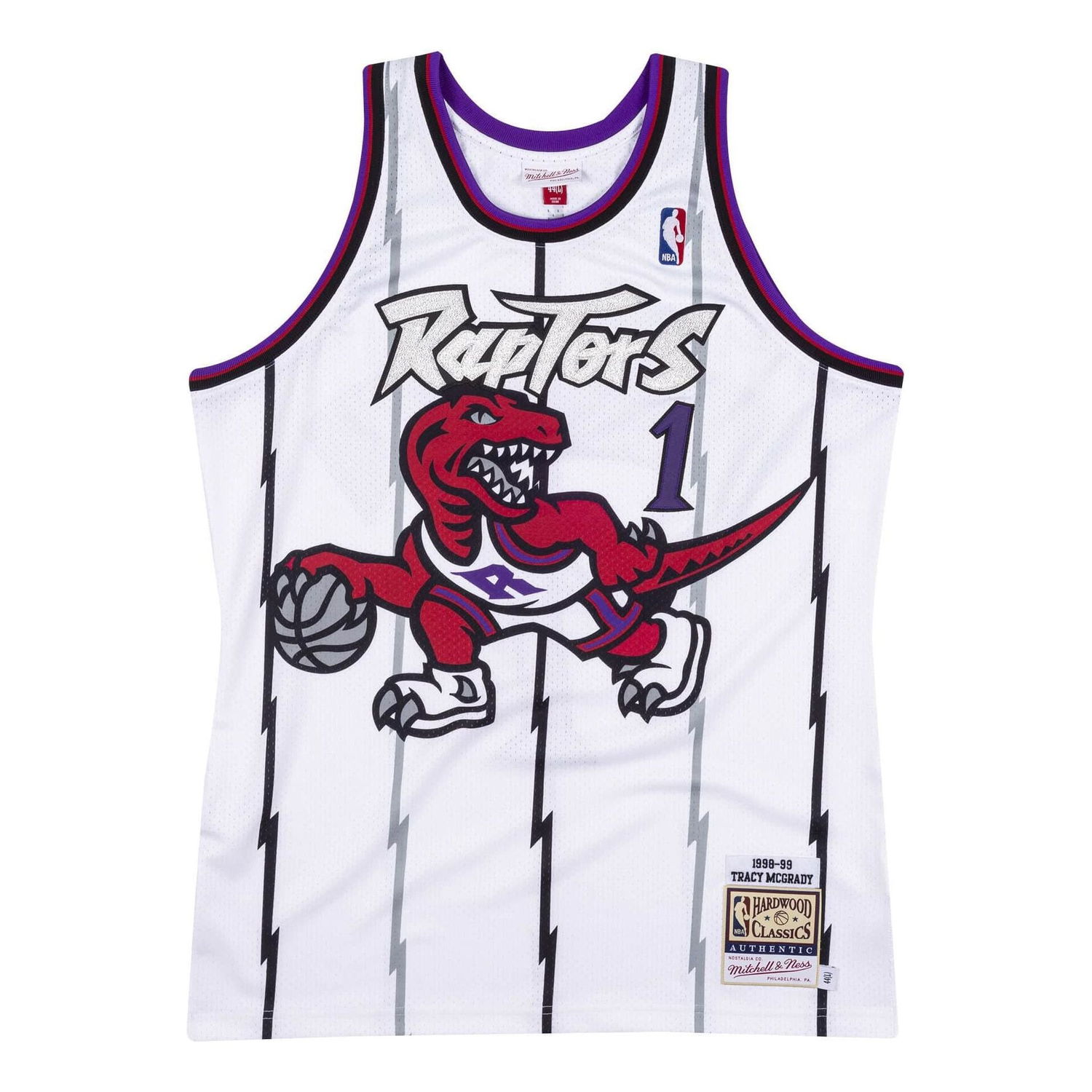 Dres Mitchell & Ness NBA Toronto Raptors 1998-99 'Tracy McGrady' Jersey Biela | AJY4CP19178-TRAWHIT98TMC, 0