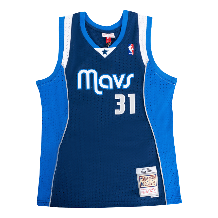 Dres Mitchell & Ness NBA Dallas Mavericks Jason Terry Swingman Jersey Modrá | SMJY1149-DMA11JTEASBL, 0