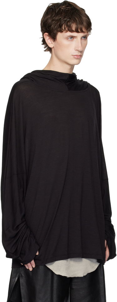 Mikina Rick Owens Concordians Loose-Fit Cowl Neck Tunic Hoodie Béžová | RR02E1502 JSW, 4