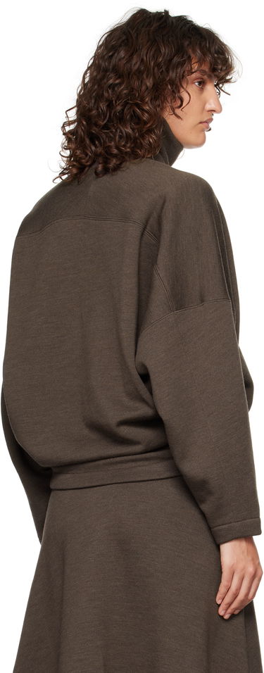Sveter LEMAIRE Lemaire High Neck Sweatshirt Hnedá | TO1286 LJ1020, 2
