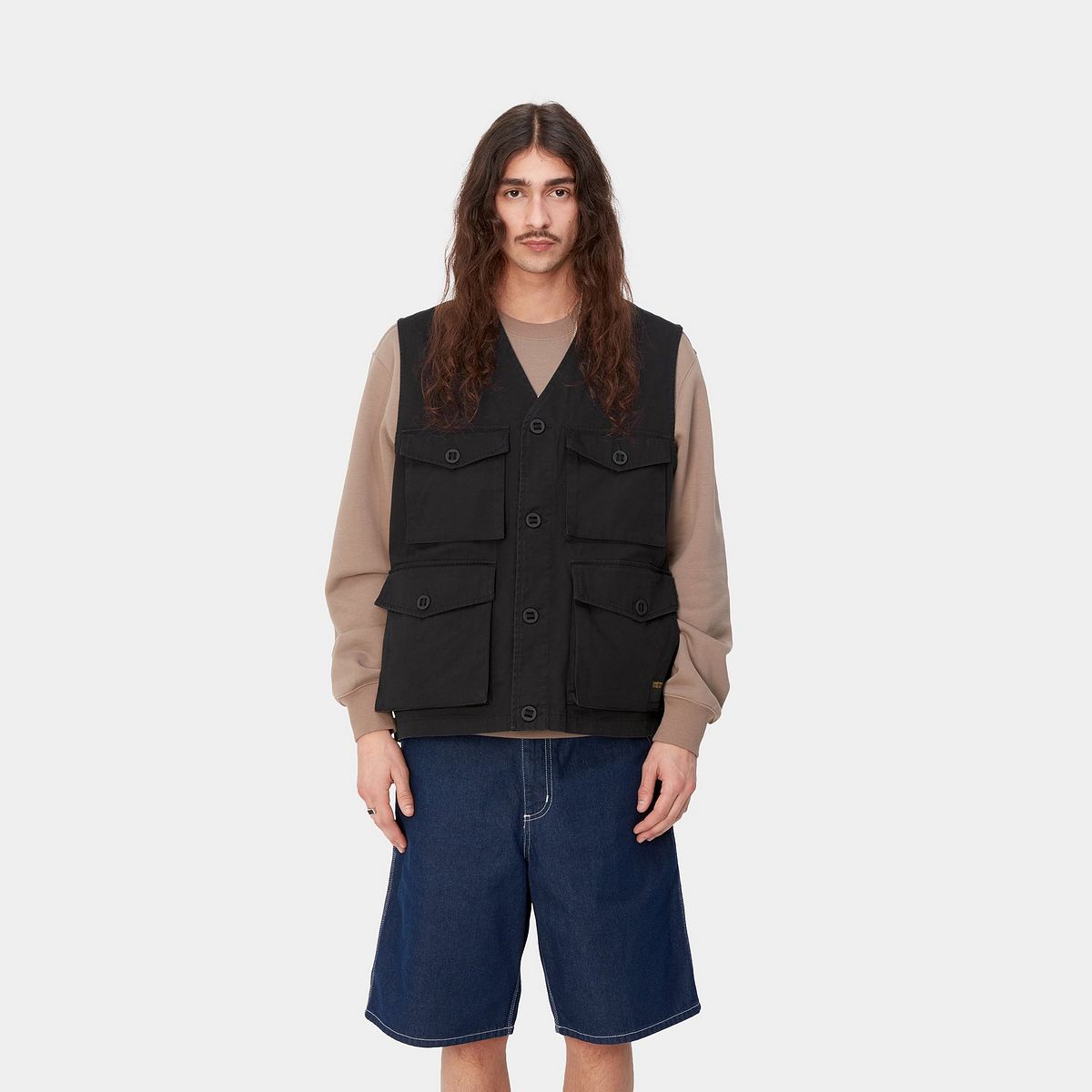 Vesta Carhartt WIP Unity Vest Black heavy enzyme wash Čierna | I032980_89_4G, 1