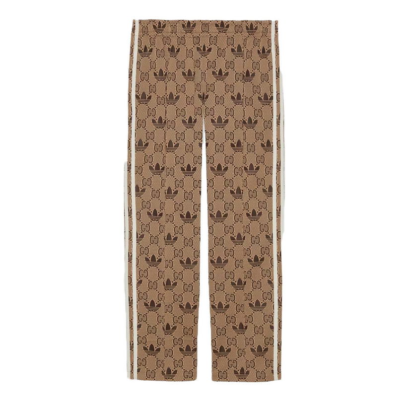 Tepláky Gucci GG x Trefoil Jacquard Sweatpants Beige/Ebony Béžová | ‎722999 XJE1O 9742