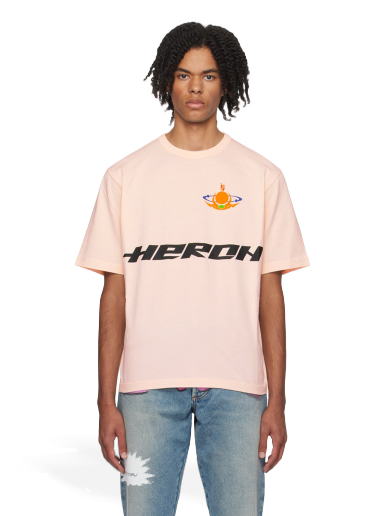 Tričko HERON PRESTON 'Globe Burn' T-Shirt Ružová | HMAA032F23JER0173010