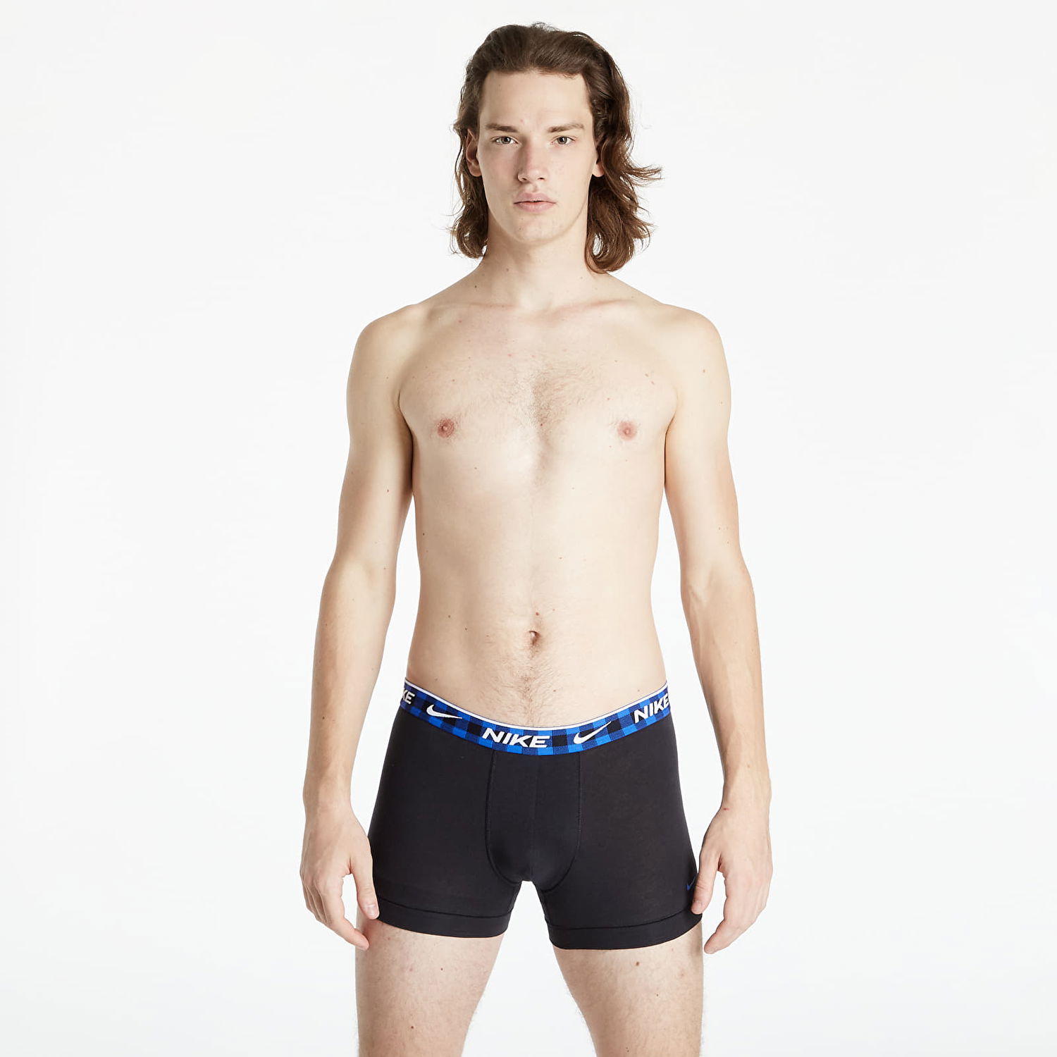 Spodná bielizeň a ponožky Nike Everyday Cotton Stretch 3 Pack Trunk Čierna | KE1008-KUT, 1