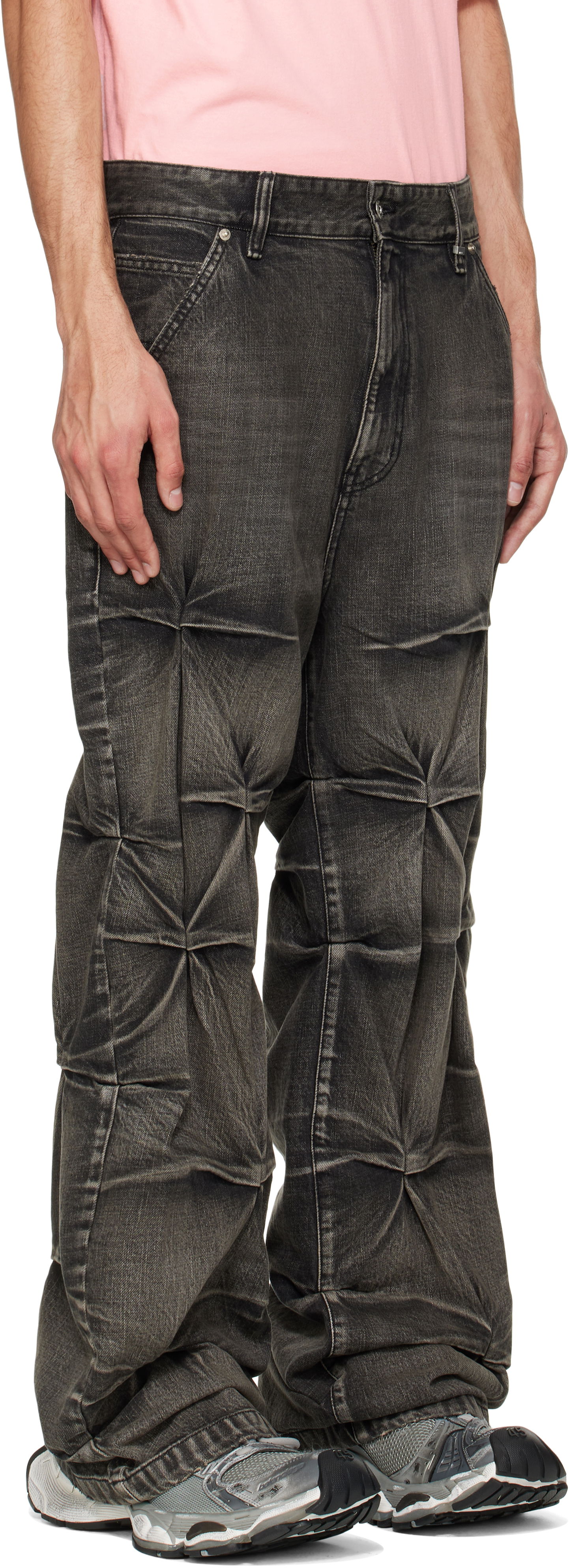 Džínsy We11done We11done Wrinkled Jeans Čierna | WD-DP1-25-365-M-BK, 1