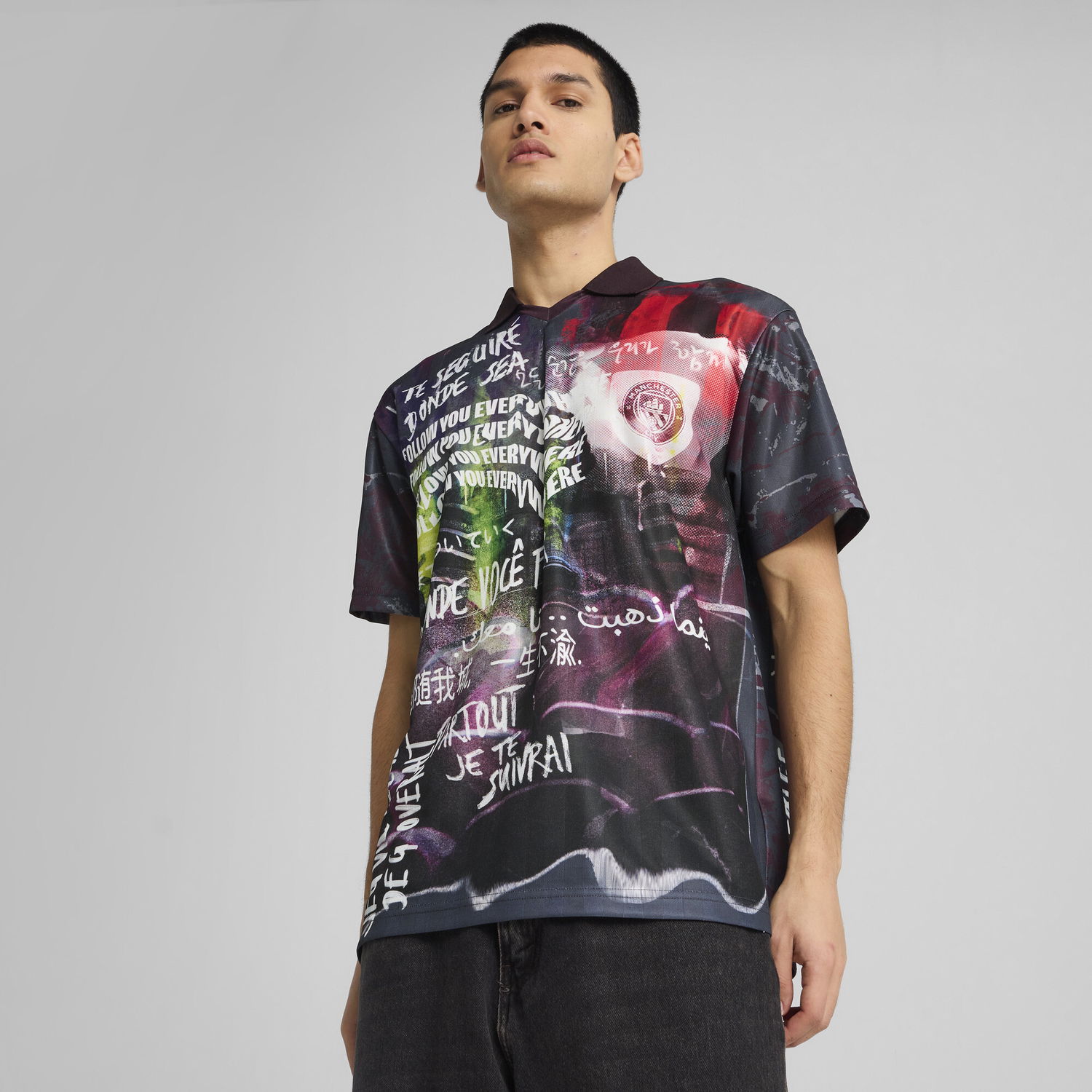 Polo tričko Puma Manchester City ftblNRGY+ Retro Graphic Print T-Shirt Rôznofarebný | 779126_71, 0