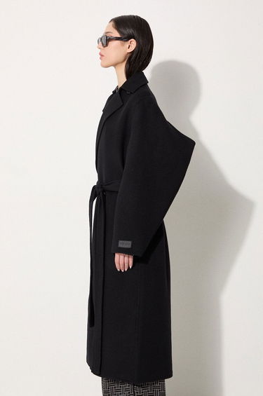 Kabáty KENZO Long Cashemere Coat Čierna | FE62MA2169WA.99, 0