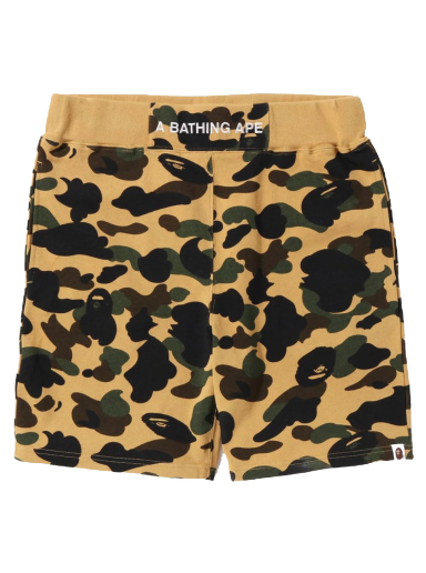 Šortky BAPE 1st Camo Sweat Shorts Žltá | 1I80-153-008