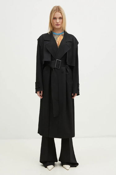 Trenčkot JW Anderson JW Anderson Oversize Trench Coat Čierna | CO0310.PG0011.999, 0