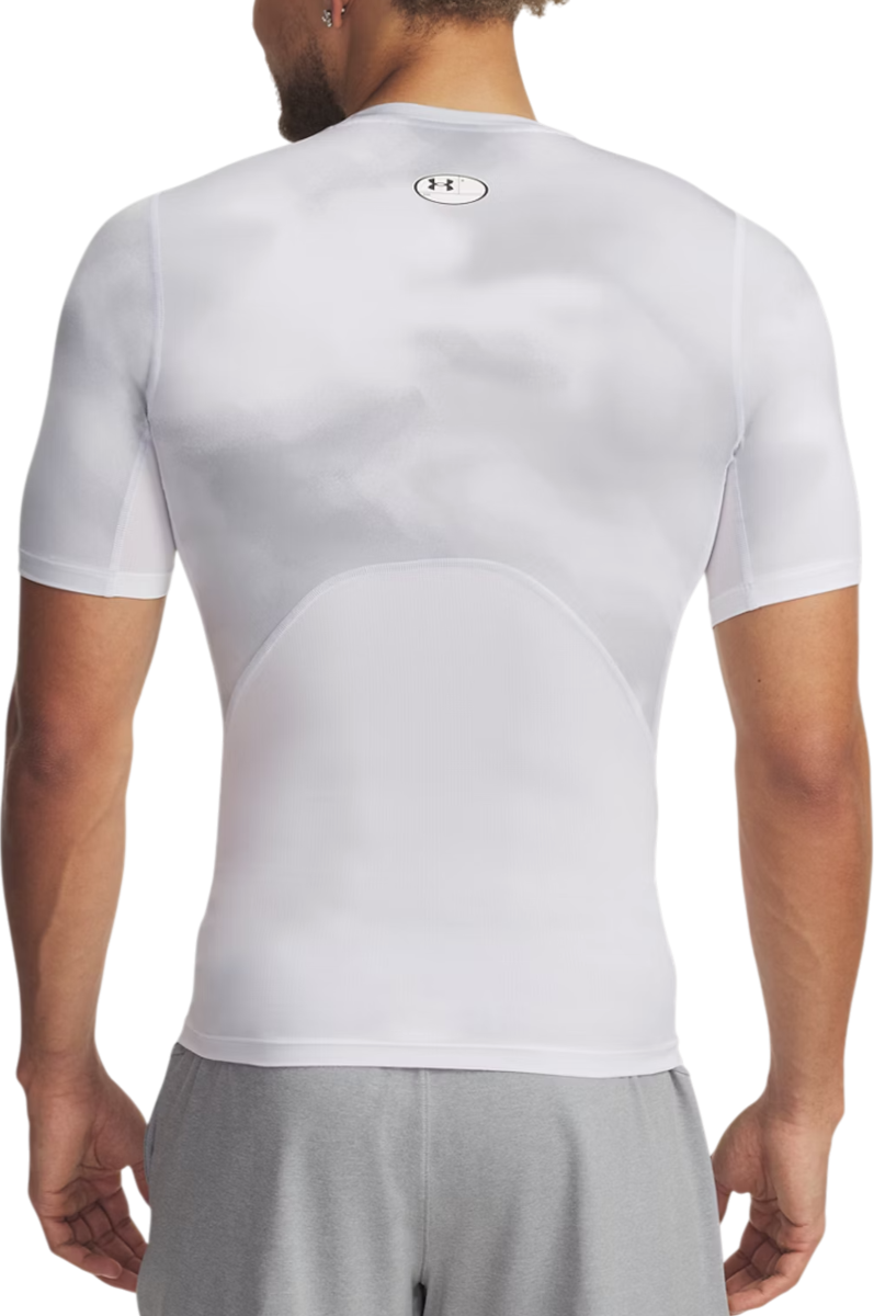 Tričko Under Armour HG Armour Printed Short Sleeve T-Shirt Biela | 1383321-101, 1