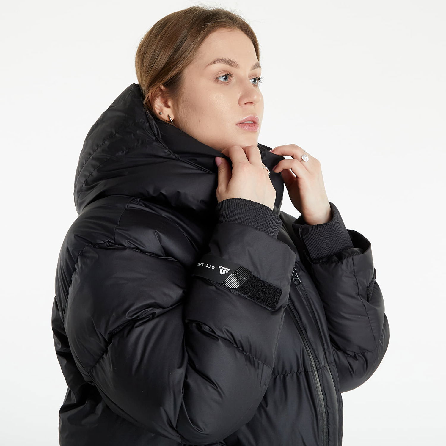 Prešívaná bunda adidas Performance Stella McCartney x Long Puffer Black Čierna | HF9002, 1