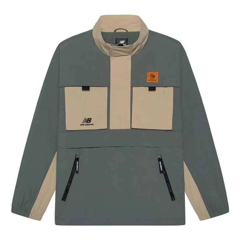 Vetrovka New Balance Windbreaker Sweatshirt Zelené | NAA56143-KH