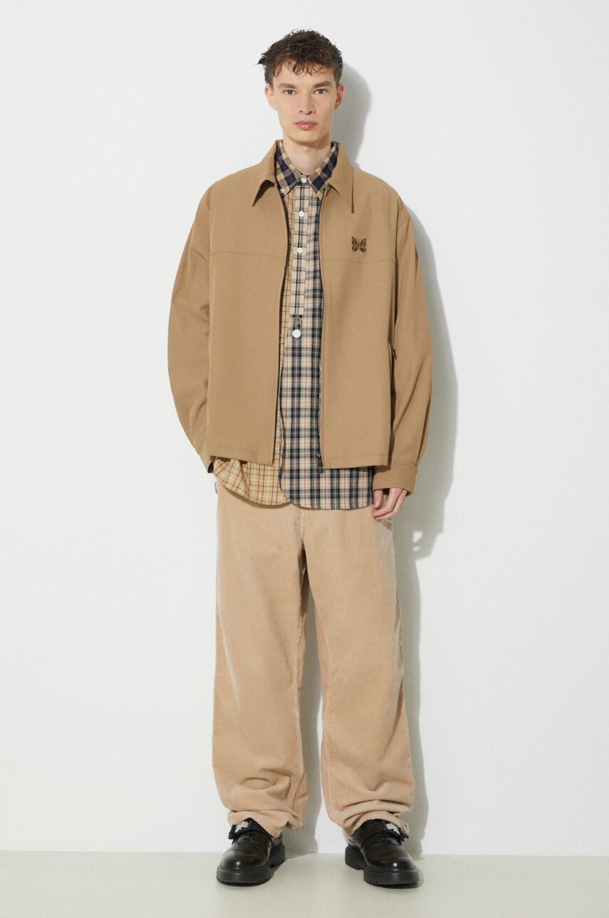 Bunda Needles Sport Oversize Jacket Béžová | NS152, 1