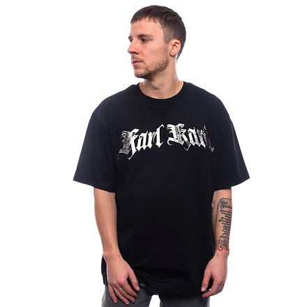 Tričko Karl Kani Old English Chrome Black T-Shirt Čierna | KK60300182