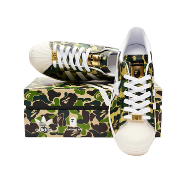 Tenisky a topánky adidas Originals BAPE x Superstar 80s "ABC Camo" Zelené | GZ8981, 2