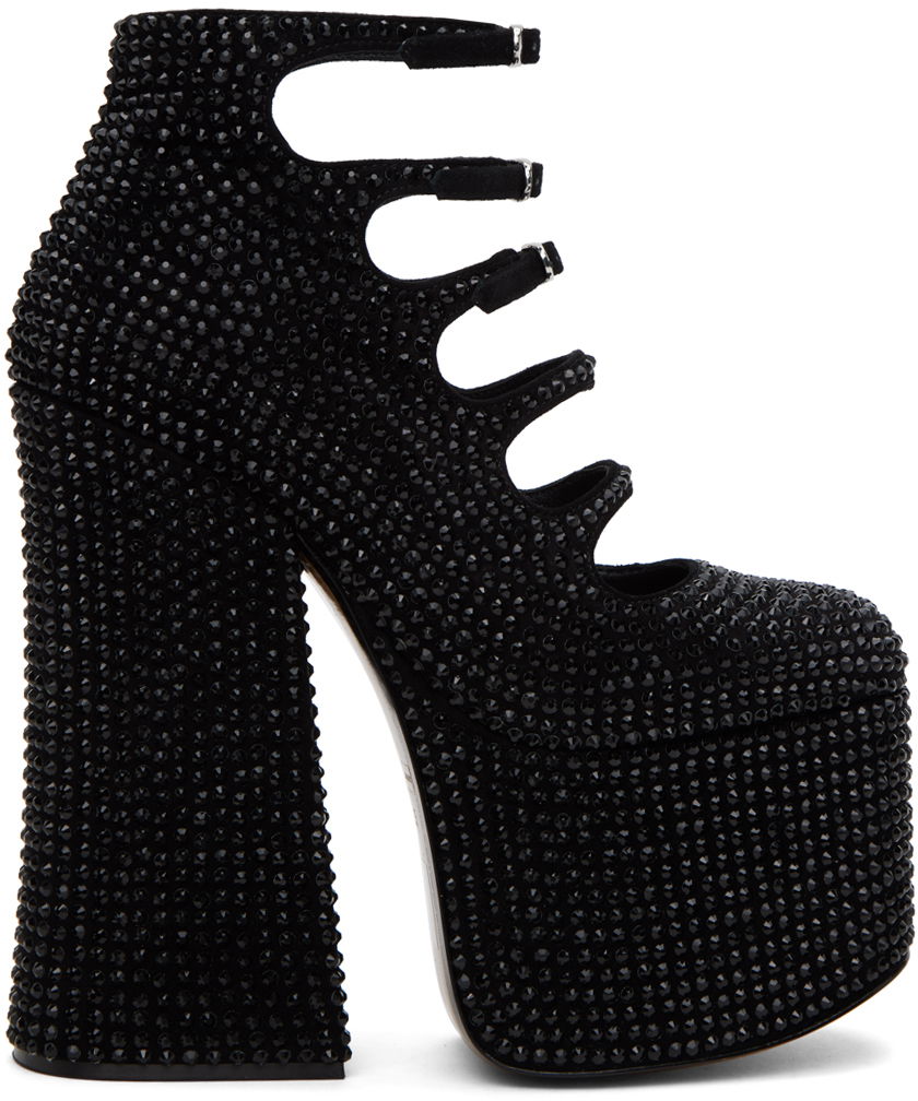 Šperky Marc Jacobs Marc Jacobs 'The Rhinestone Kiki' Platform Heels Čierna | 2R3FBO011F14, 0