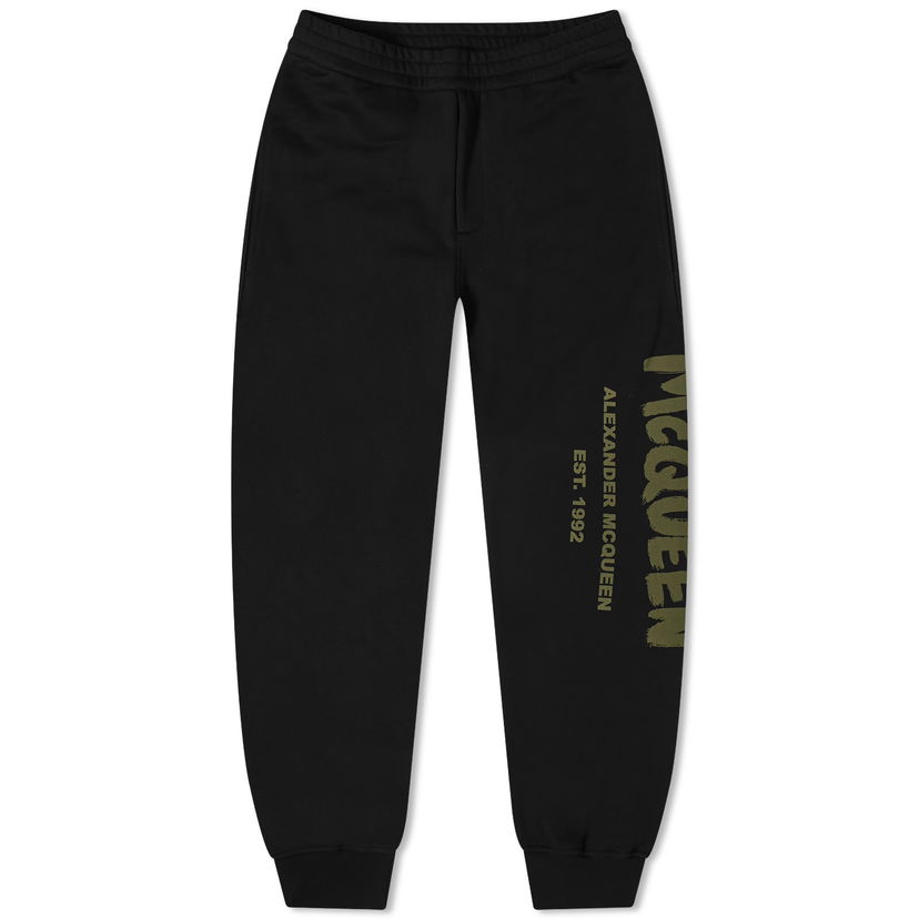 Tepláky Alexander McQueen Graffiti Logo Sweat Pants Čierna | 688714QTAAB-0519