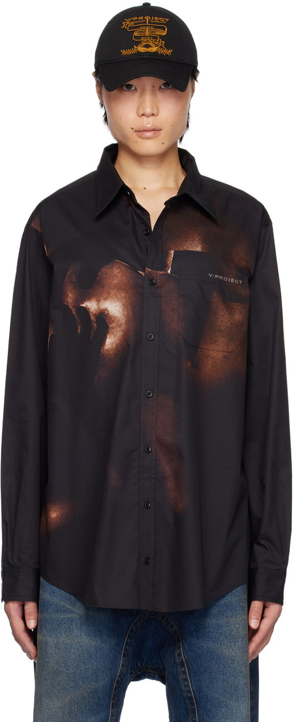 Košeľa Y/PROJECT Body Collage Shirt Čierna | SHIRT71-S25, 0
