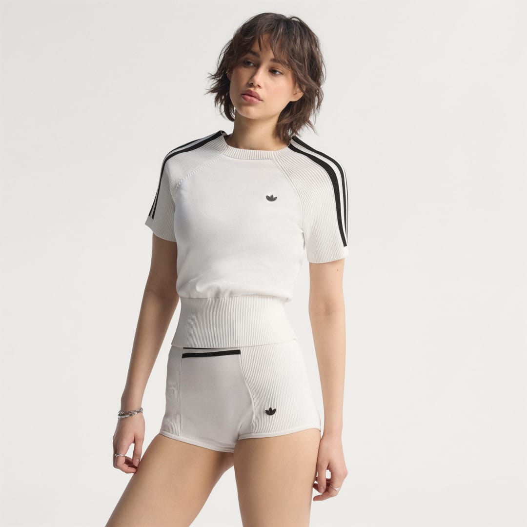 Tričko adidas Performance Cali Sock Knit Top Biela | JW7314, 0