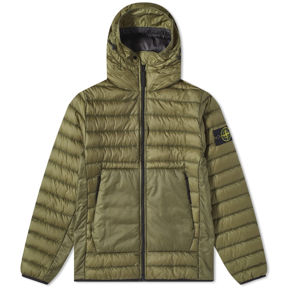 Prešívaná bunda Stone Island Hooded Lightweight Down Jacket Zelené | 761540324-V0058, 0