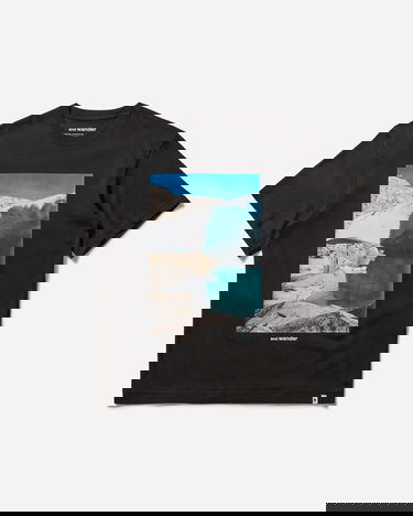 Tričko and wander Glacier Printed T-Shirt Čierna | 5745184113 010, 1