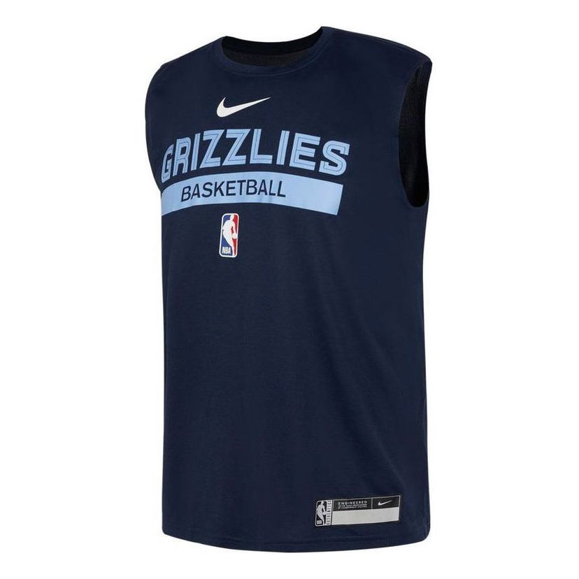 Tielko Nike NBA Memphis Grizzlies Training Sleeveless T-Shirt Navy | FN5207-419