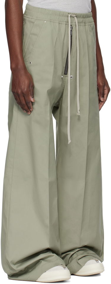 Nohavice Rick Owens Rick Owens Hollywood Wide Bela Trousers Hnedá | RU01E5366 TE, 4