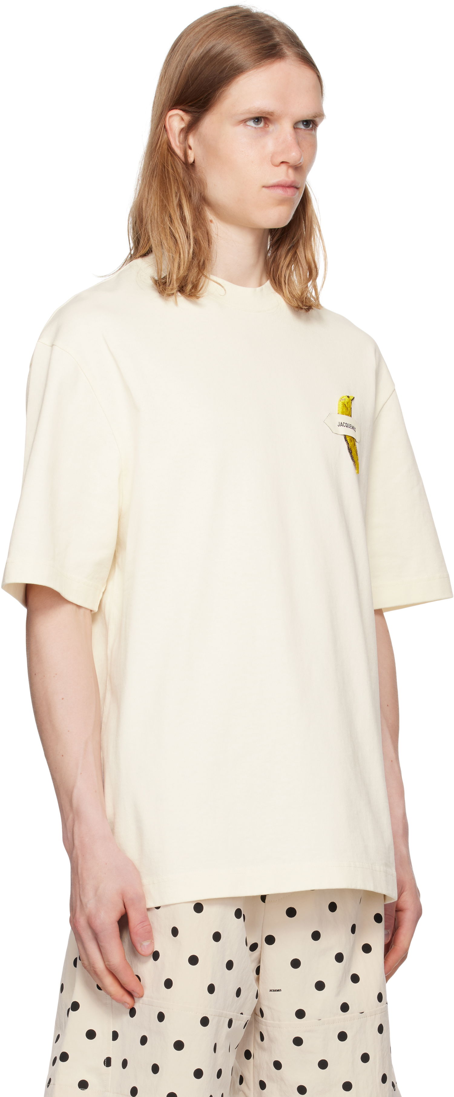 Tričko Jacquemus Jacquemus La Croisière 'The Banane' T-Shirt Biela | 25E255JS323-2125, 1