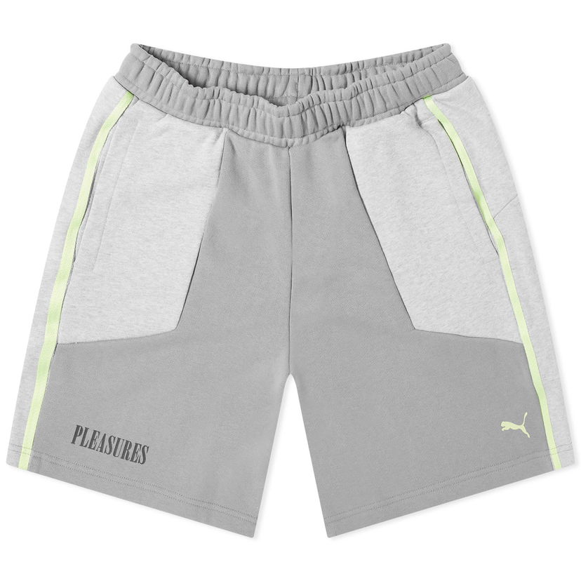 Šortky Puma Men's x PLEASURES Shorts Light Gray Heather Šedá | 624100-04