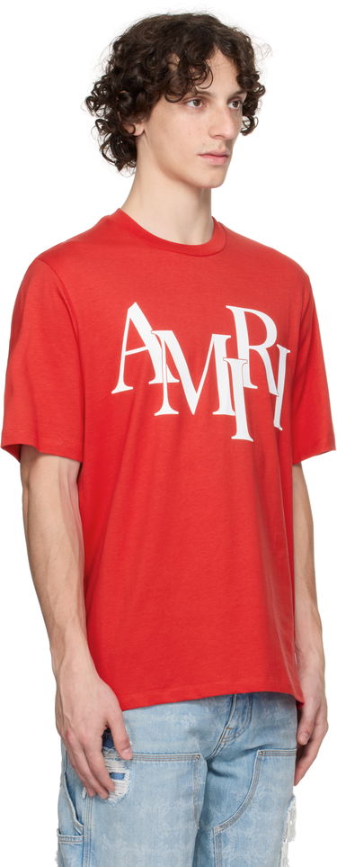 Tričko AMIRI Staggered Logo T-Shirt Čierna | AMJYTE1149, 1