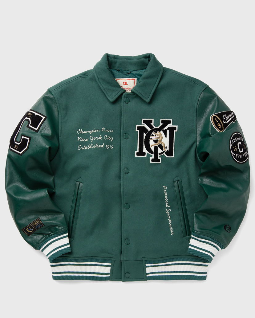 Bomber bunda Champion Bomber Jacket Zelené | 219993-BIS-VAPY