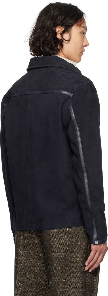 Bunda Paul Smith PS Paul Smith Zip Suede Jacket Navy | M2R-376ZL-P21985-49, 2