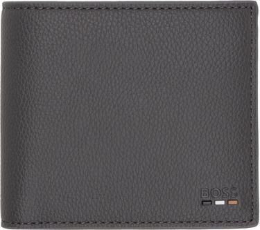 Peňaženka BOSS Bi-Fold Leather Wallet Šedá | 50536511, 0