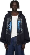 VETEMENTS Cradle of Filth Oversized Zip-Up Hoodie