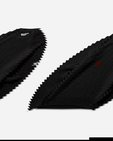 Sveter Cav Empt Raglan Sleeve Cotton Knit Sweater Čierna | CES28KN04 BLACK, 1