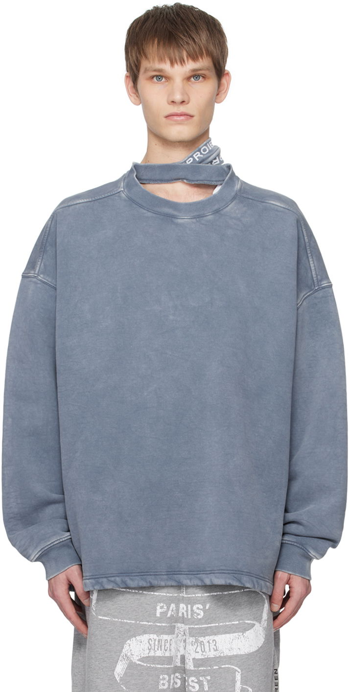 Sweatshirt With Triple Collar