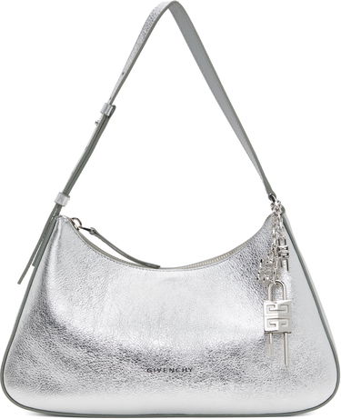 Taška cez rameno Givenchy Small Metallic Leather Shoulder Bag Metalická | BB511JB1ZB934, 0