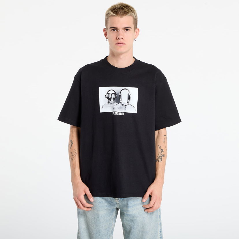 Tričko Pleasures PLEASURES Inverted Graphic T-Shirt Čierna | P25DP017-BLACK