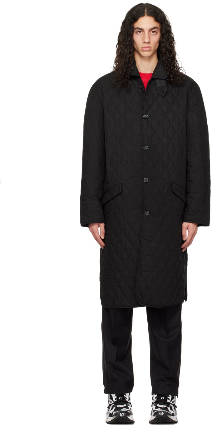 Kabáty VETEMENTS VTMNTS Hunter Quilted Coat Čierna | VL14CO200B, 0