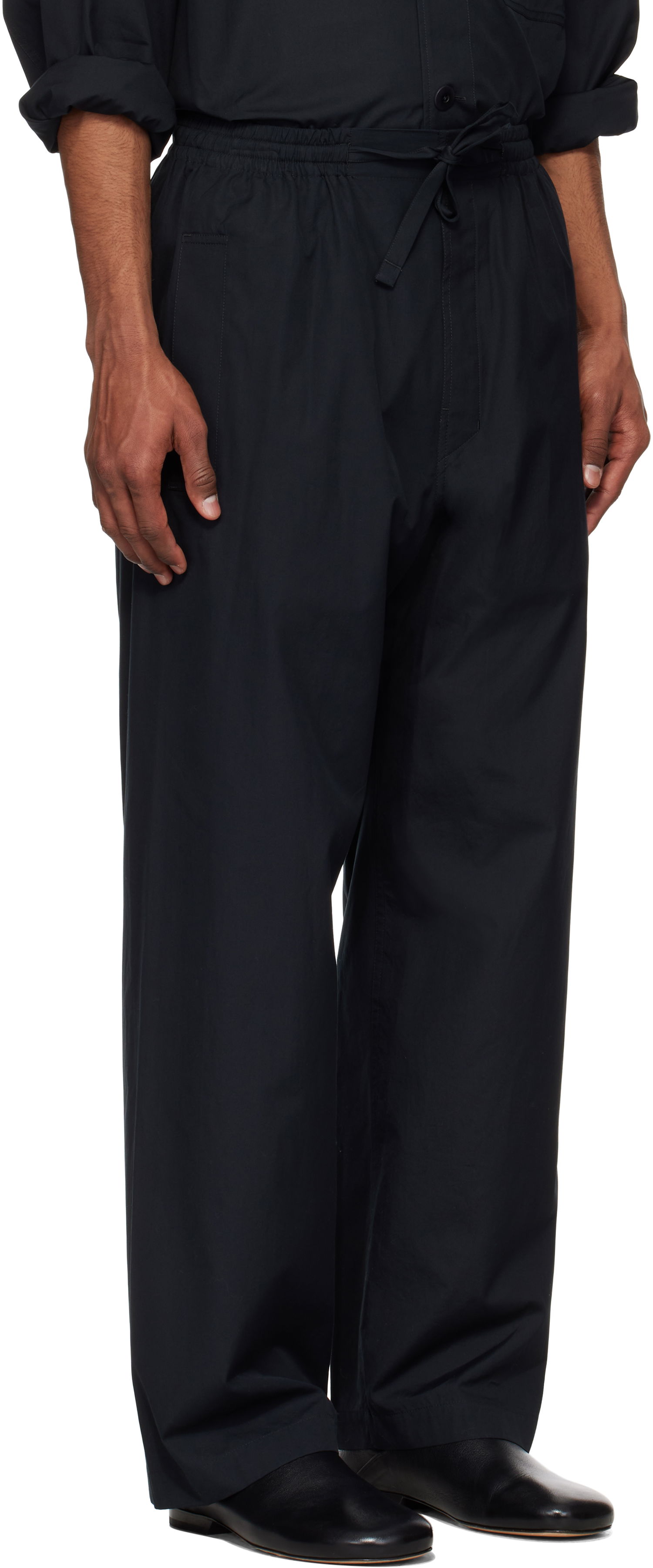 Nohavice LEMAIRE Lemaire Pyjama Trousers Čierna | PA1211 LF839, 1