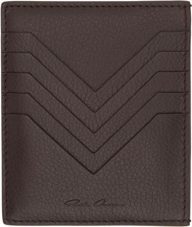 Peňaženka Rick Owens Rick Owens Hollywood Square Card Holder Hnedá | RA01E0610 LCN, 0