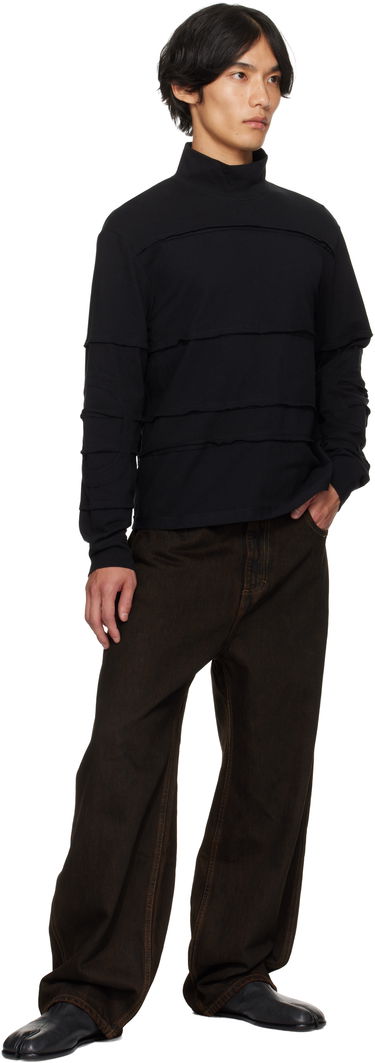 Sveter Eckhaus Latta Eckhaus Latta Striated Turtleneck Čierna | 1413-EL-PF25-N, 3