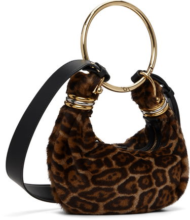 Kabelka CHLOÉ Mini Leopard Print Faux Fur Bracelet Bag Rôznofarebný | CH25WS623Q20, 2