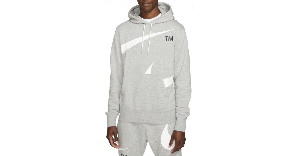 Mikina Nike Nike Sportswear Swoosh Hoodie Šedá | dd6011-063, 1