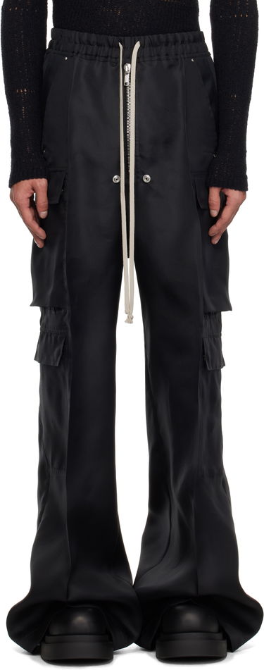 Cargo nohavice Rick Owens Rick Owens Hollywood Cargobelas Cargo Pants Čierna | RR01E5339 SG, 0