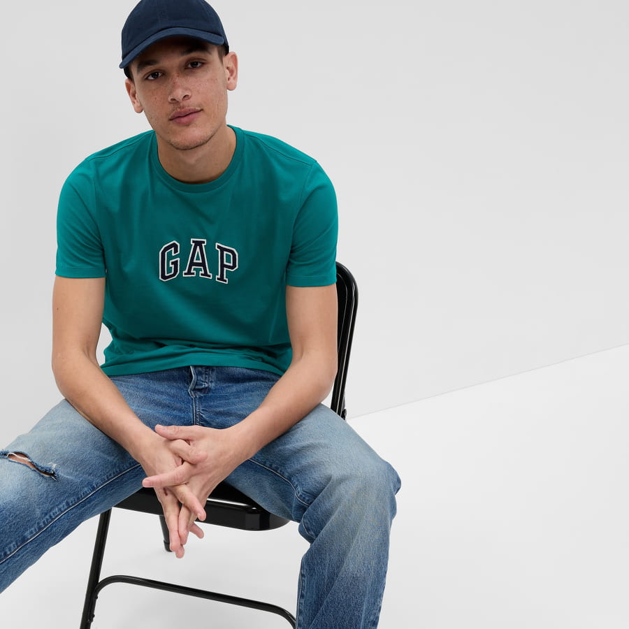 Tričko GAP New Arch Tee Zelené | 570044-04, 0