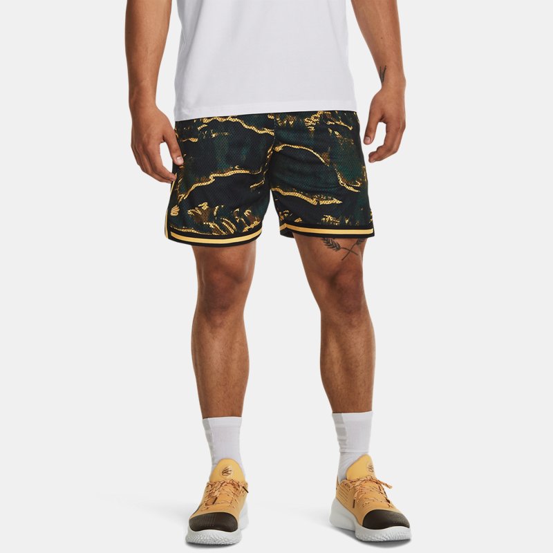 Šortky Under Armour Curry Mesh Short Zelené | 1380329-001, 0