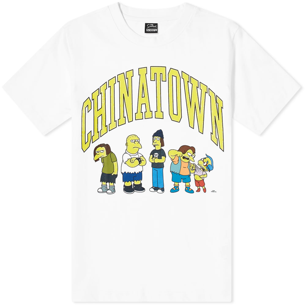 Tričko MARKET The Simpsons x Ha Ha Arc Tee Biela | 1990350-WHT, 0