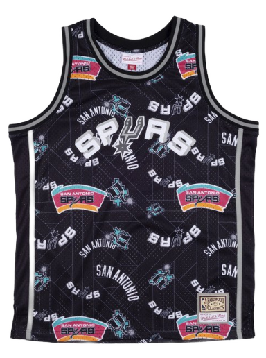 Dres Mitchell & Ness San Antonio Spurs Swingman Jersey Čierna | MSPOBW19081-SASPTBK